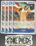 4 x One Piece OP12-043 R Kuzan - English - Foil - Playset - NM/M