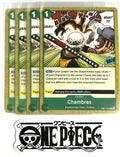 4x One Piece EB01-020 C Chambres - ENG - Regular - Play Set - TCG - NM/M