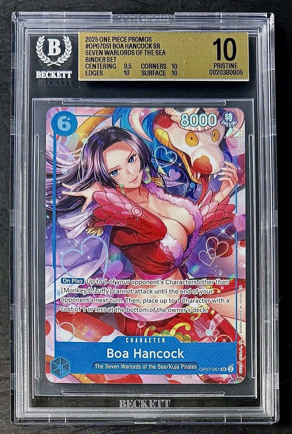 BGS 10 One Piece OP07-051 SR - Boa Hancock - Alt Art - EN -7 Warlords Binder Set