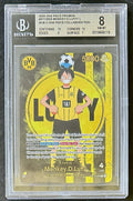 BGS 8 One Piece ST13-003 L Monkey.D.Luffy BVB Dortmund - EN - Foil - Graded