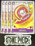 4x One Piece OP13-070 C Napoleon - ENG - Regular - Playset - TCG - NM/M