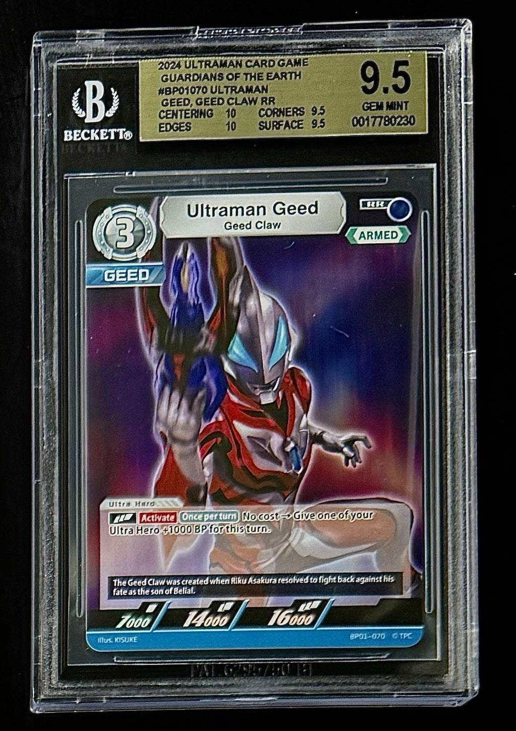 BGS 9.5 2024 Ultraman BP01-070 Ultraman Geed - Guardians of the Earth - Foil