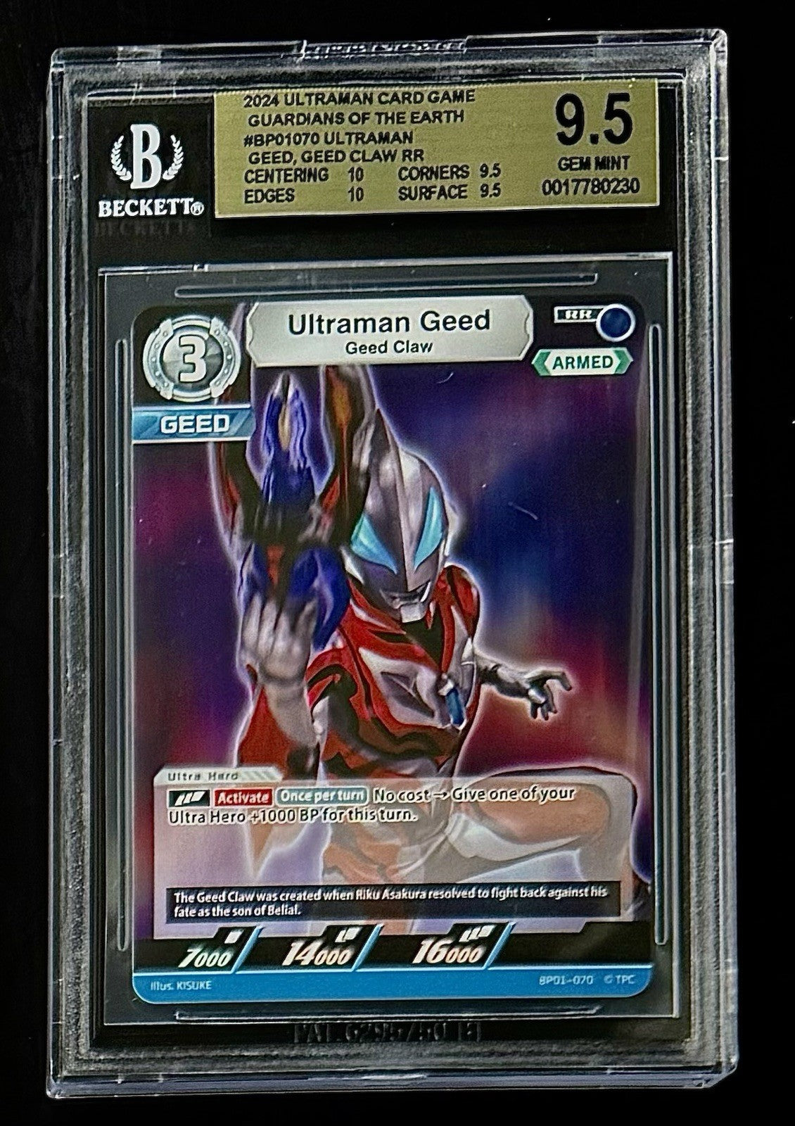 BGS 9.5 2024 Ultraman BP01-070 Ultraman Geed - Guardians of the Earth - Foil