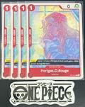 4x One Piece OP13-014 C Portgas.D.Rouge - ENG - Regular - Playset - TCG - NM/M