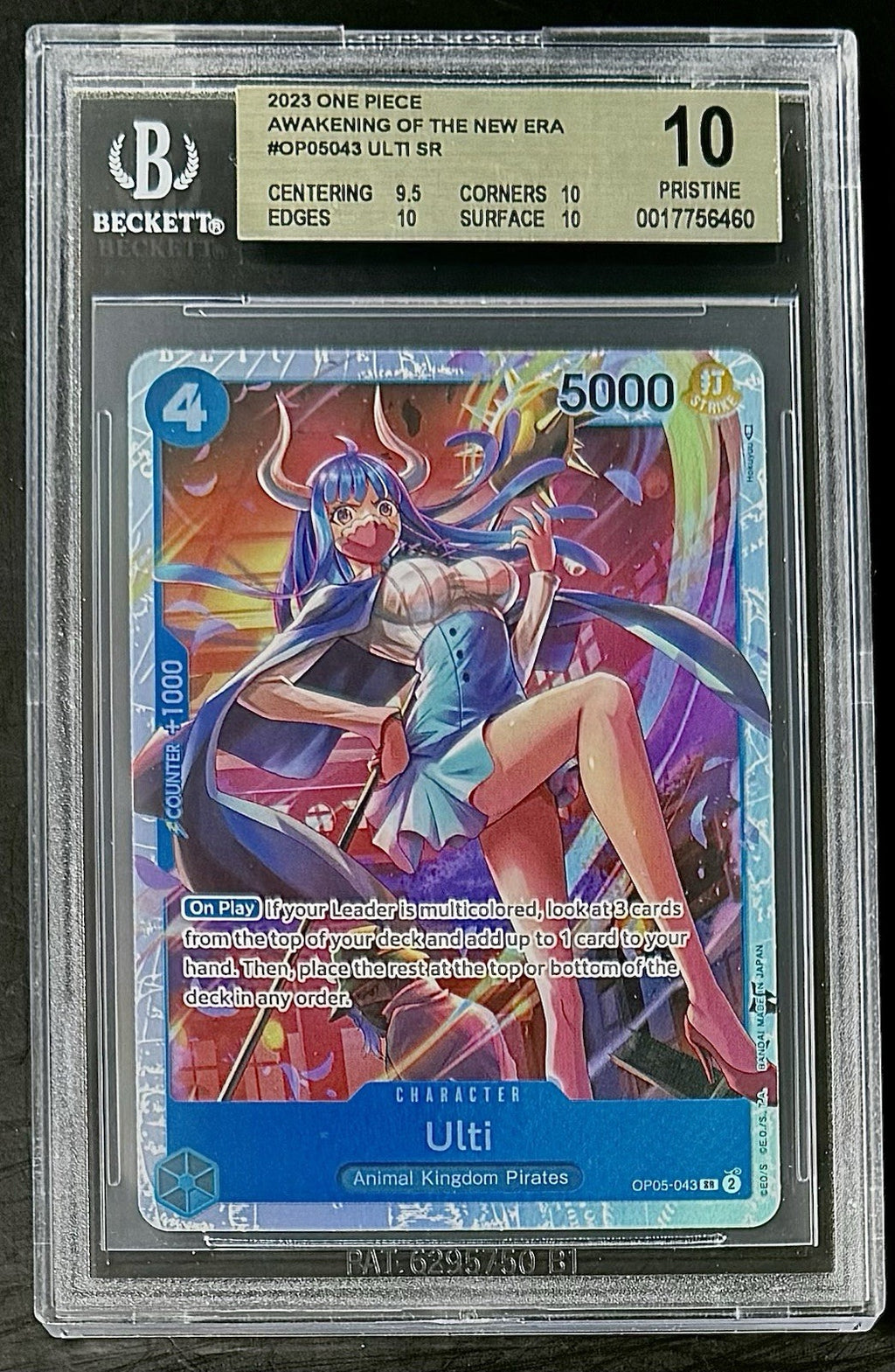 BGS 10 One Piece OP05-043 SR Ulti - English - Awakening of the New Era - Graded