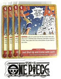 4x One Piece EB01-009 C Just Shut Up Come With Us!!!! - ENG - Play Set - NM/M
