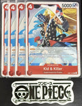 4x One Piece EB01-003 R  Kid & Killer - ENG -Regular - Playset -LD01- TCG - NM/M