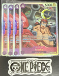 4x One Piece OP09-072 SR - Franky - EN - Foil - Playset - TCG - NM/M