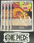 4x One Piece OP08-090 C Hamlet - ENG - Regular - Play Set - TCG - NM/M