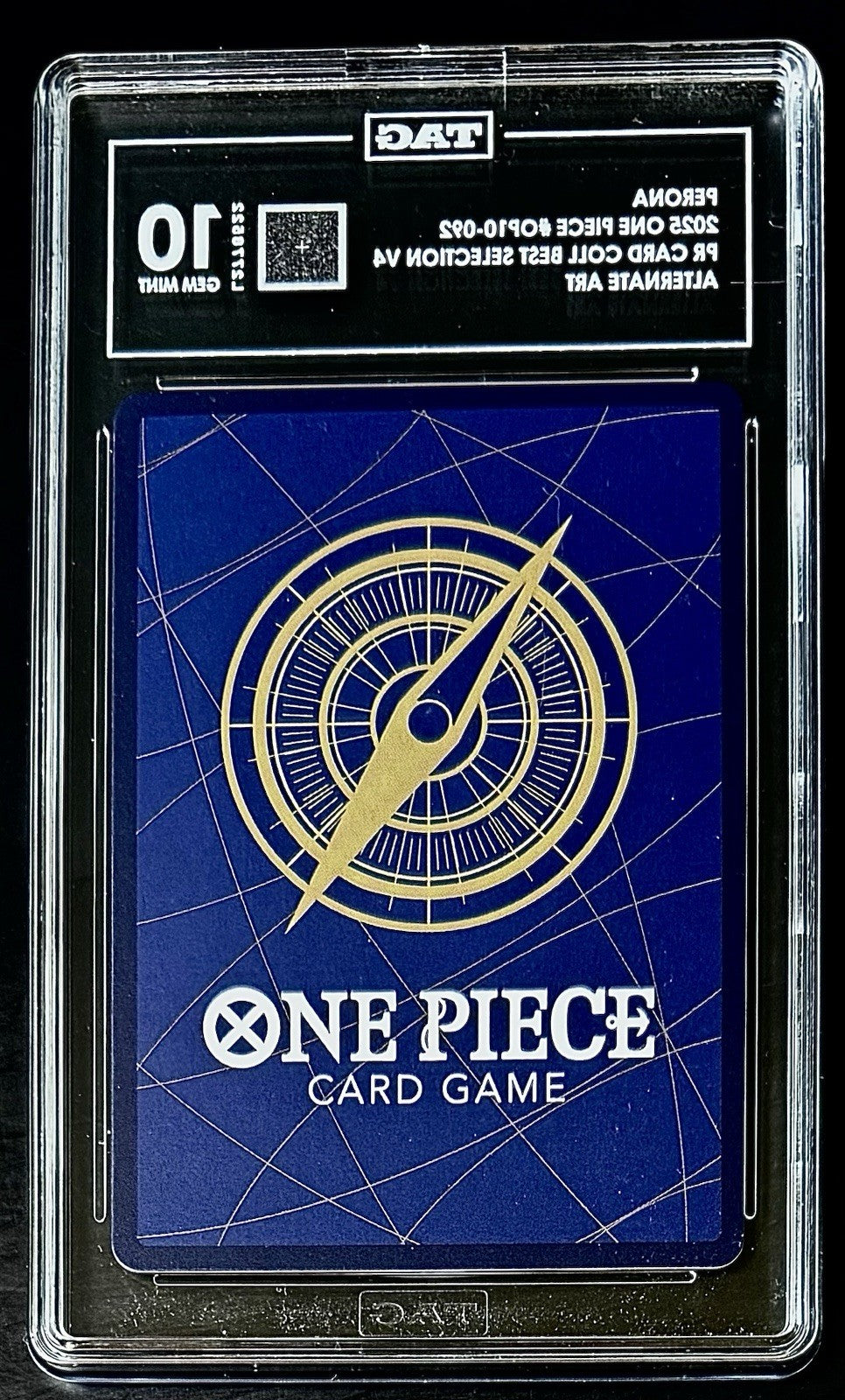 TAG 10 One Piece OP10-092 C Perona - Alt Art - EN - Foil - Best Vol.4 - Graded