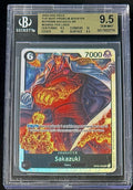 BGS 9.5 One Piece OP02-099 SR Sakazuki - English - PRB01 - Graded