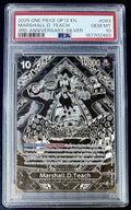 PSA 10 One Piece SP OP09-093 SR - Marshall.D.Teach - 3rd Anniversary Silver - EN