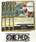 4x One Piece OP04-095 C Barrier!! - Flag Foil - English - Playset - TCG - NM/M