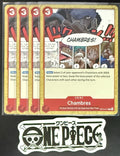 4x One Piece OP14-017 C Chambers - ENG - Regular - Playset - NM/M