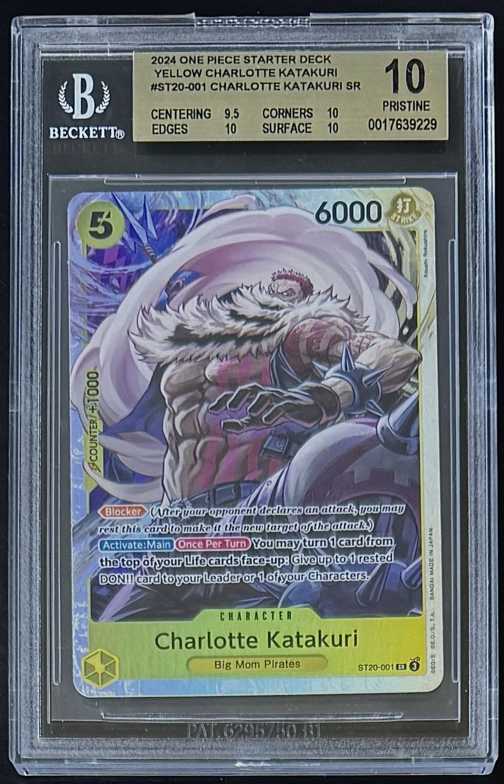 BGS 10 One Piece ST20-001 SR - Charlotte Katakuri - EN - Foil - Yellow Charlotte