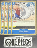 4x One Piece OP06-059 UC White Snake - English - Regular - Playset - NM/M