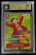 BGS 10 One Piece ST21-014 SR* - Monkey.D.Luffy - Alt Art - EN - Foil - EX Gear 5