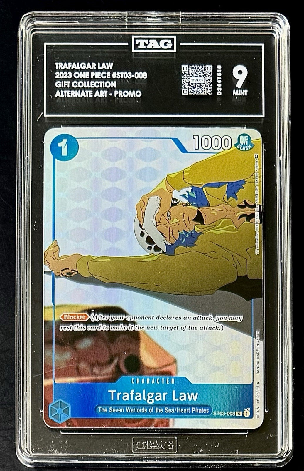 TAG 9 One Piece ST03-008 C - Trafalgar Law - Alt Art - Gift Collection - EN-Foil