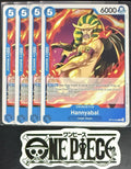 4x One Piece OP14-052 C Hannyabal - ENG - Regular - Playset - NM/M