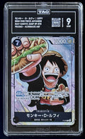 TAG 9 One Piece P-075 P - Monkey.D.Luffy - Alt Art - JP - May Saikyo Jump Promo