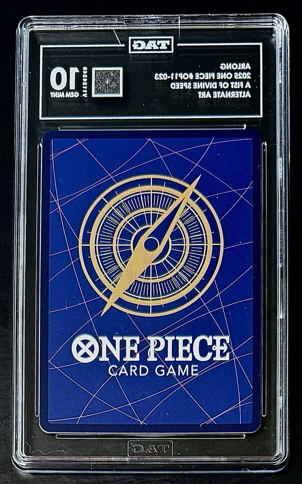 TAG 10 One Piece OP11-023 R* - Arlong - Alt Art - EN - Foil - Graded