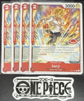 4x One Piece ST21-003 C - Sanji - EN - Regular - Play Set - LD01 - NM/M