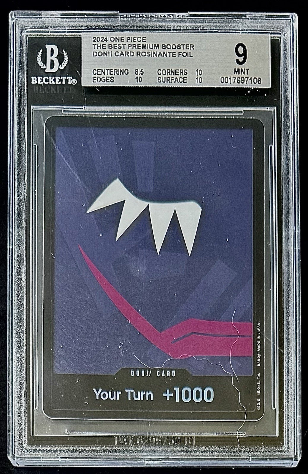 BGS 9 One Piece PRB01 Don!! Card Donquixote Rosinante - English - The Best