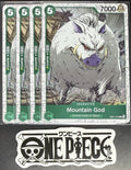 4 x One Piece EB01-018 C Mountain God - English - PRB02 Foil - Playset - NM/M