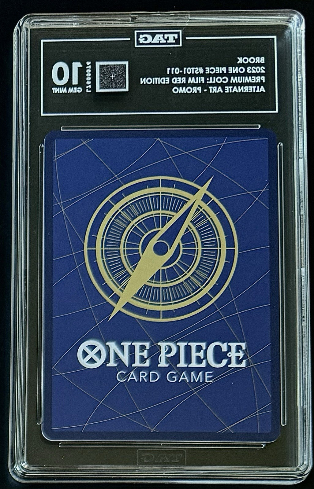 TAG 10 One Piece ST01-011 C Brook - ENG - Foil - Film Red - Graded