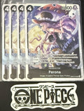 4 x One Piece EB03-045 SR - Perona - EN - Foil - Play Set - TCG - NM/M