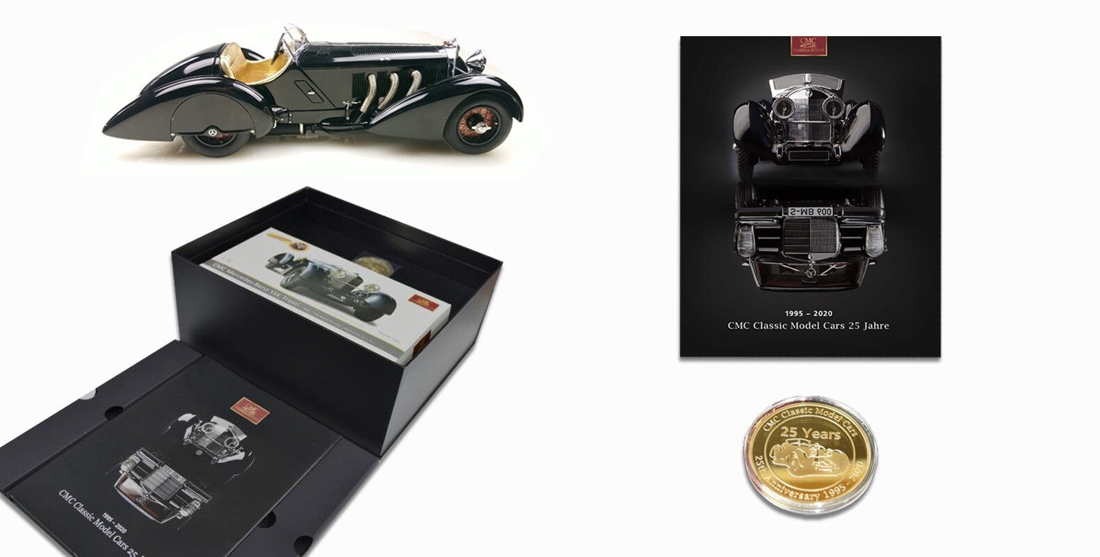 CMC S-017 Mercedes-Benz SSK Trossi 1932 “Black Prince” (Memorial Edition)  1:18