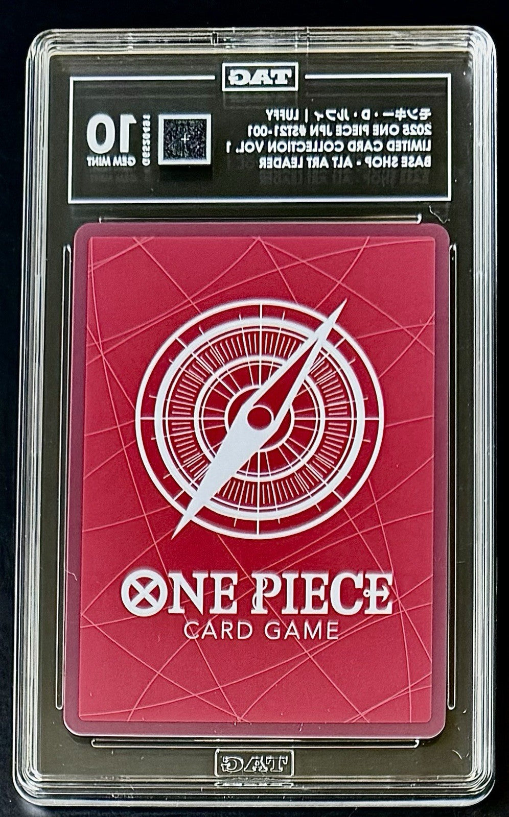 TAG 10 One Piece Base Shop ST21-001 L - Monkey.D.Luffy - JP - Promo Card
