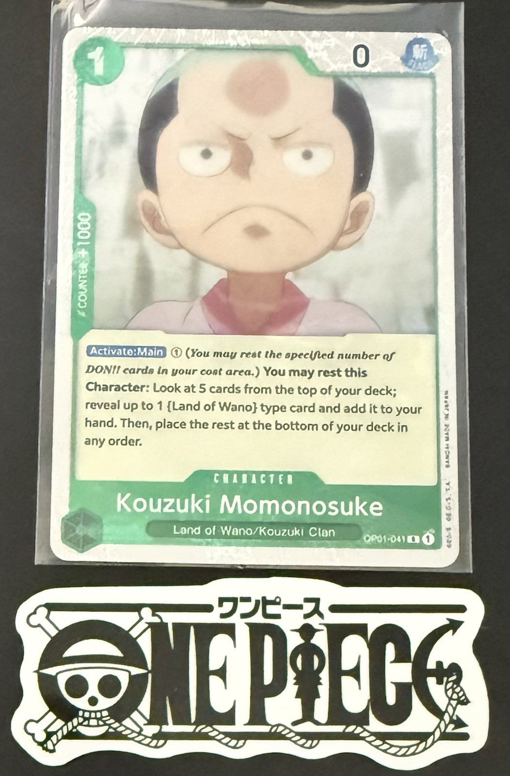 One Piece OP01-041 R - Kouzuki Momonosuke - EN - Flag Foil - Romance Dawn - NM/M