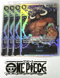 4x One Piece OP08-079 SR Kaido - Foil - English - Play Set - TCG - NM/M