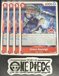4x One Piece OP09-005 R Silvers Ray - English - Regular - Play Set - LD01 - NM/M