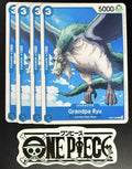 4x One Piece EB02-029 C Grandpa Ryu - English - Regular - Play Set - TCG - NM/M