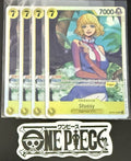 4x One Piece OP13-110 SR - Stussy - EN - Foil - Play Set - TCG - NM/M