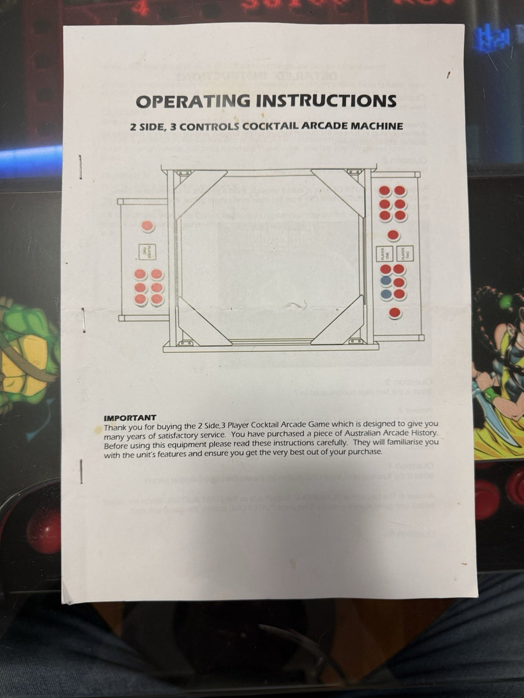 Double Dragon Arcade Cocktail Machine 1200 Games