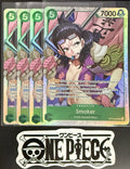 4x One Piece OP10-030 SR Smoker - English - Foil - Playset - TCG - NM/M
