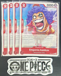 4x One Piece OP13-008 C Emporio.Ivankov - ENG - Regular - Playset - TCG - NM/M