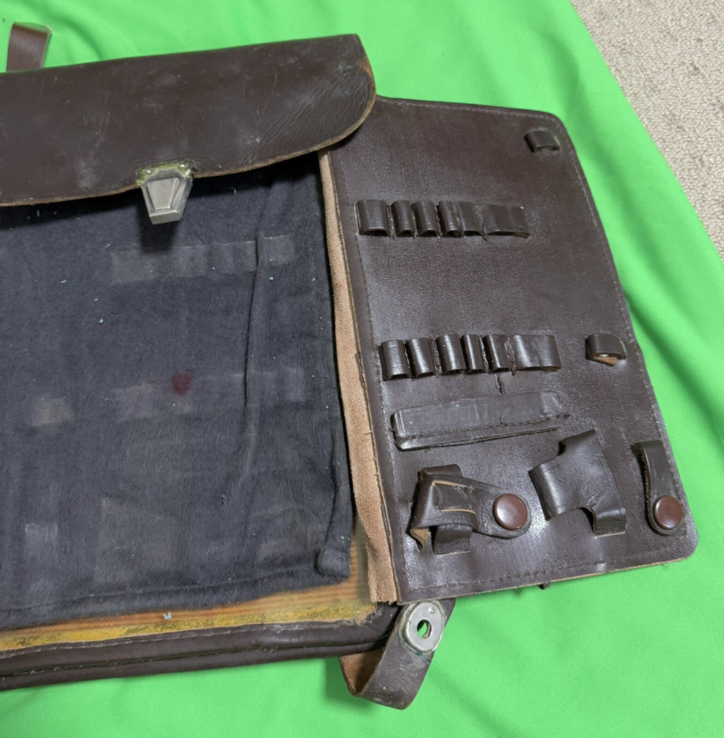 Russian WW2 Brown Leather Map Case - Original