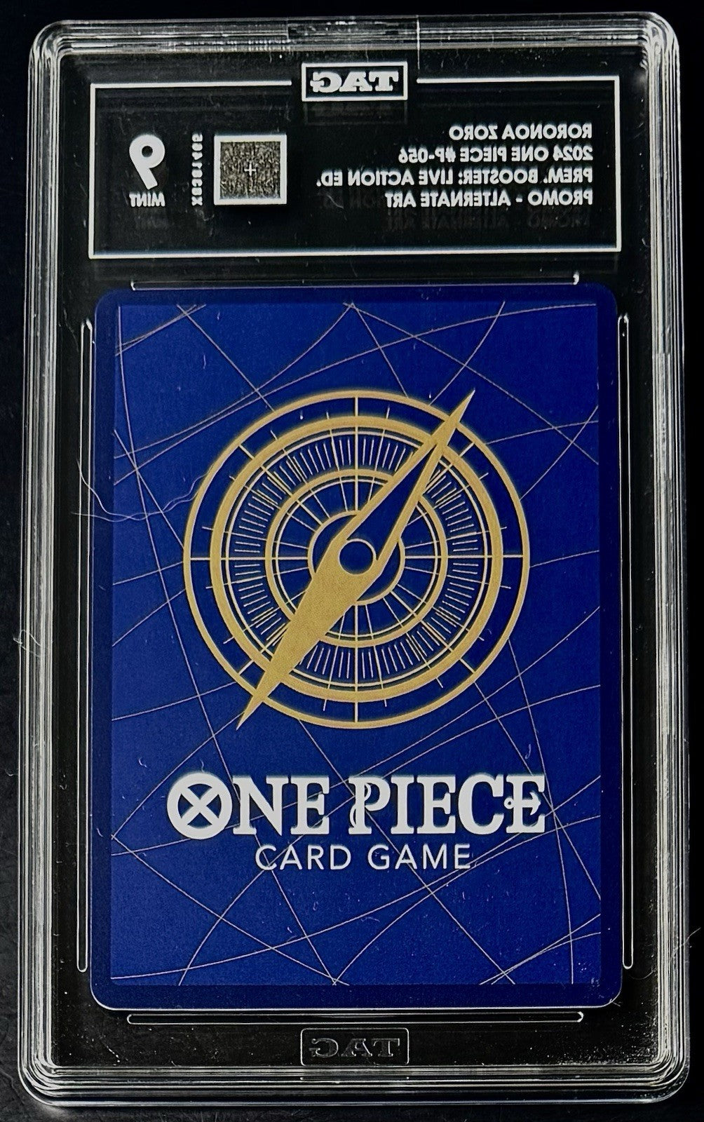 TAG 9 One Piece P-056 P - Roronoa Zoro - Alt Art Promo - EN - Foil - Live Action