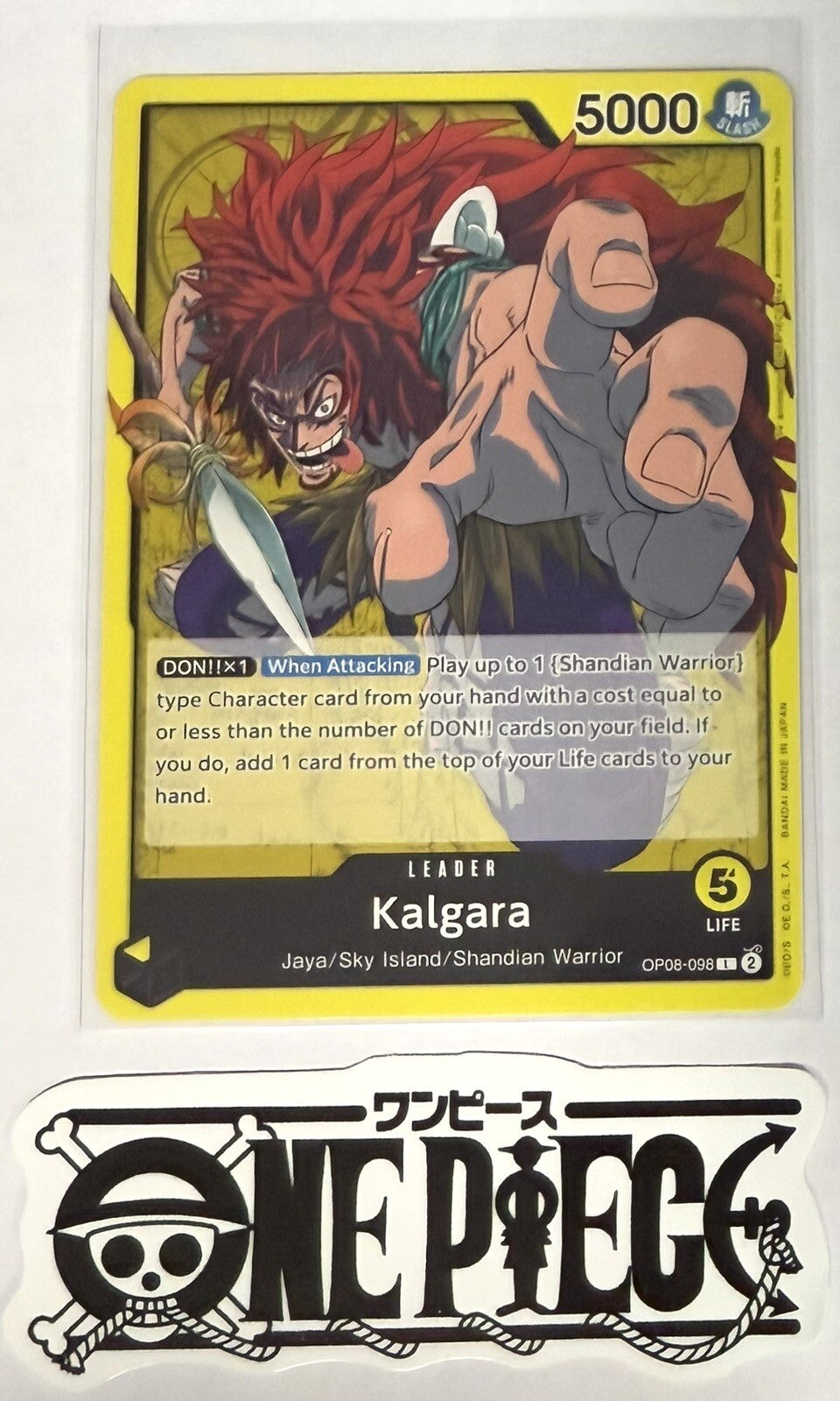 One Piece OP08-098 L Kalgara - Leader - English - TCG - NM/M