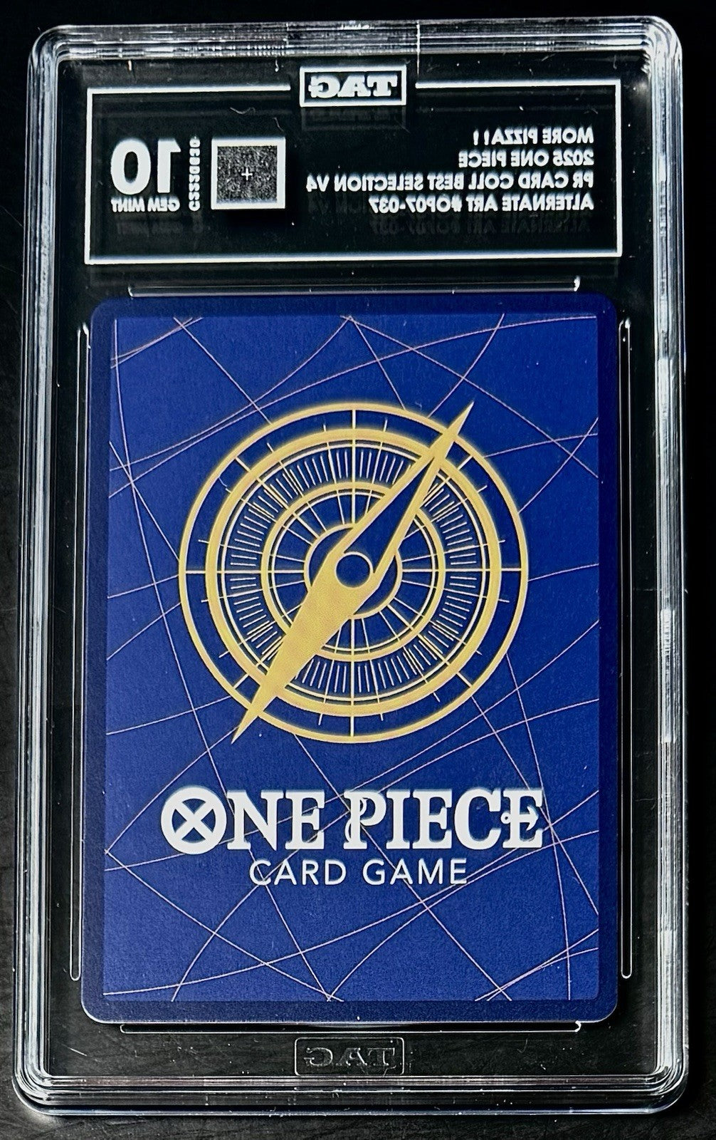 TAG 10 One Piece OP07-037 UC More Pizza!! - EN - Foil - Best Vol.4 - Graded