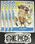 4x One Piece OP05-044 C John Giant - English - Regular - Play Set - TCG - NM/M
