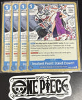 4 x One Piece EB03-029 C - Insolent Fool!! ... - EN - Regular - Play Set - NM/M