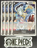 4 x One Piece OP12-091 C Poker - ENG - Regular - Playset - NM/M