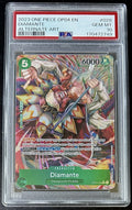 PSA 10 One Piece OP04-028 R* - Diamante - Alt Art - EN - Kingdoms of Intrigue