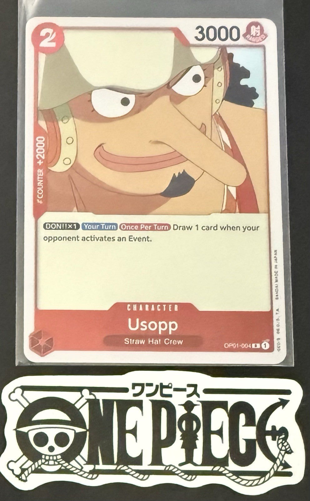 One Piece OP01-004 R - Usopp - EN - Foil - Romance Dawn - NM/M