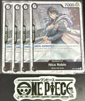 4 x One Piece ST14-007 C Nico Robin - English - PRB02 Foil - Playset - NM/M